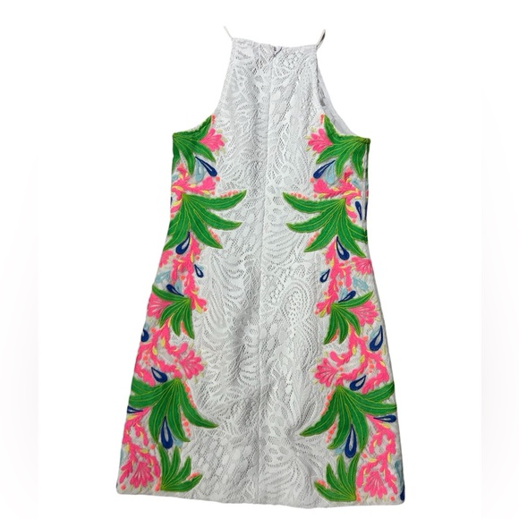 Lilly Pulitzer Pearl Resort White Tropical Fruit Lace Shift Dress 2 - Picture 5 of 7